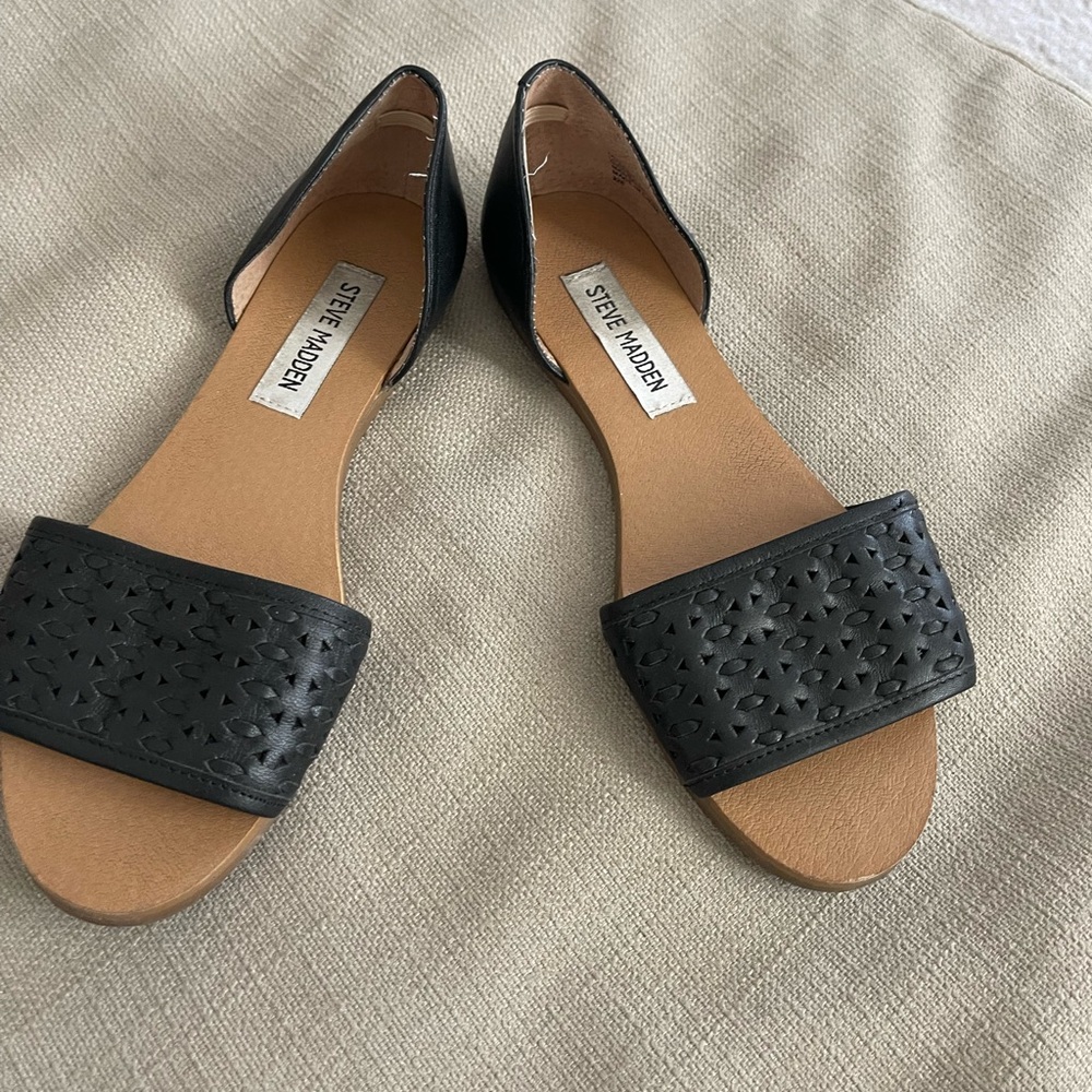 Black sandals Steve Maden